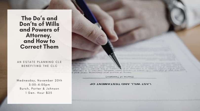 Read more about the article CLC Estate Planning CLE
